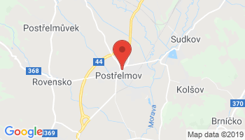 Google map: Žerotínova 129, Postřelmov
